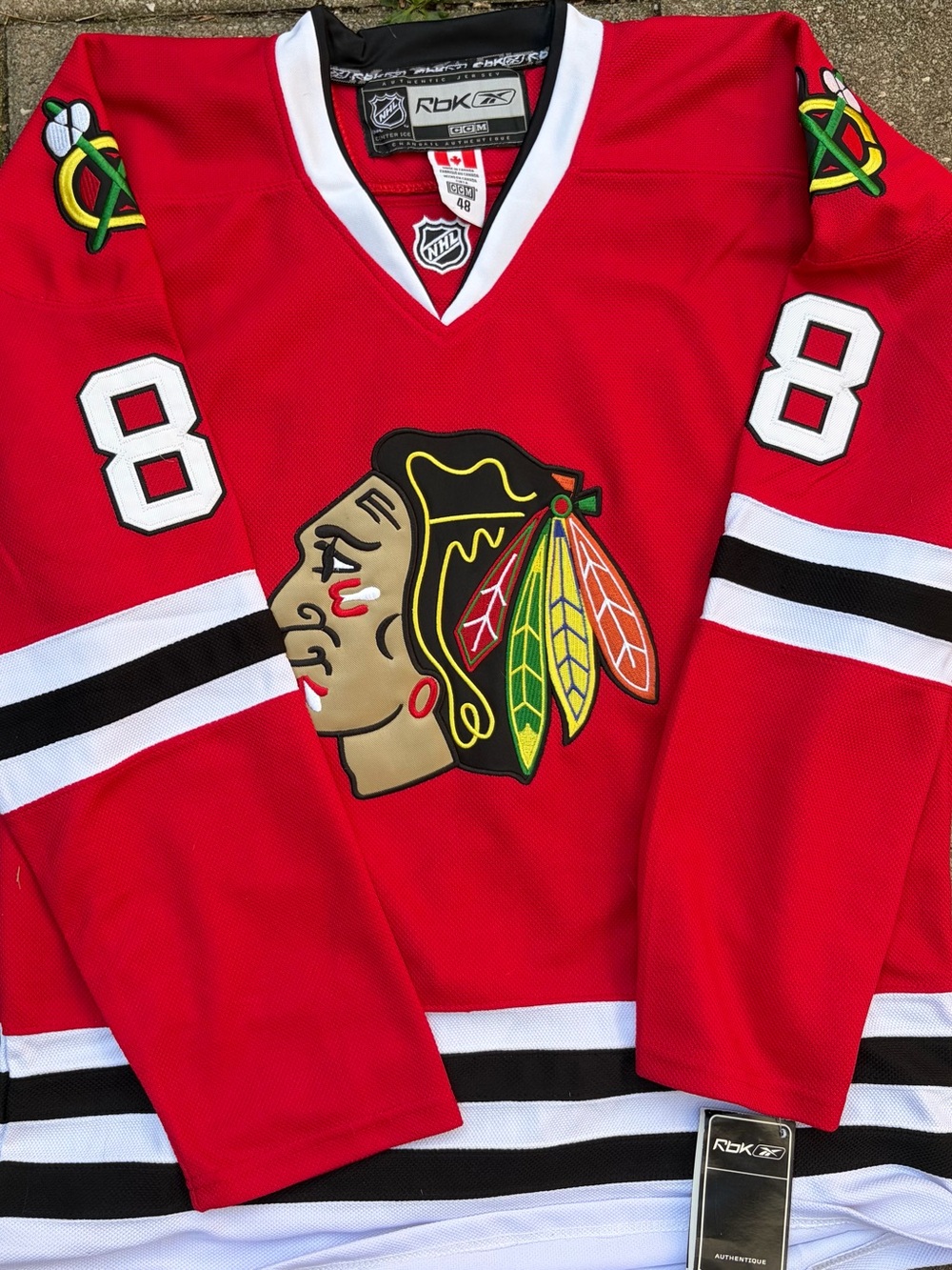Authentic Reebok CCM Patrick Kane #88 Chicago Blackhawks Jersey Size L / 48